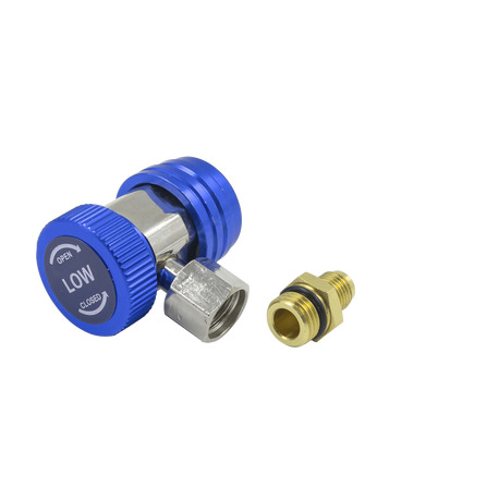 Муфта швидкознімна QC-ML для заправки автокондиціонерів (R-134a, 1/4", синя)