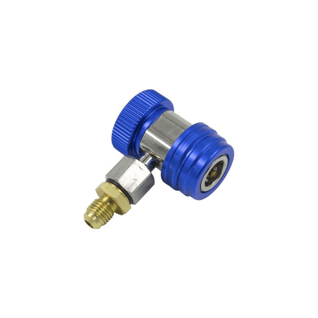 Муфта быстросъемная QC-ML для заправки автокондиционеров (R-134a, 1/4", синяя)