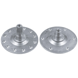 Фланець (опора барабана) для пральної машини Electrolux, Zanussi 0104, шліц, алюміній (комплект)