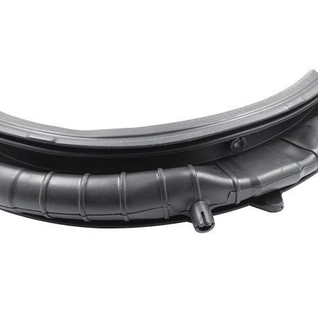 Гума (манжета) люка для пральної машини Candy 49124562, Haier 0020301453B (2 патрубки наскрізні)