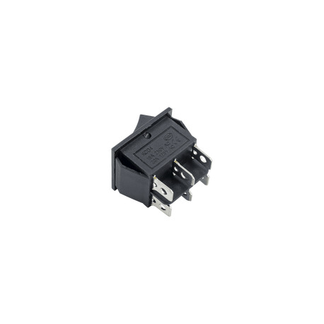 Кнопка мережева одинарна 40348, 6 контактів, 16А (3-позиційна)