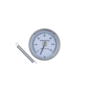 Термометр для котла SD Plus Thermo Alliance SD175, D=63 мм, 0-120°C (накладной с пружиной)