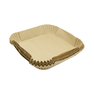 Форма для аерогриля, пергаментна, квадратна, 23/28*4.5 см, 100 шт.