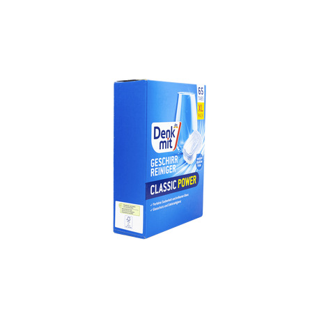 Таблетки для миття посуду в посудомийній машині, DenkMit Classic Power XL (65 штук)