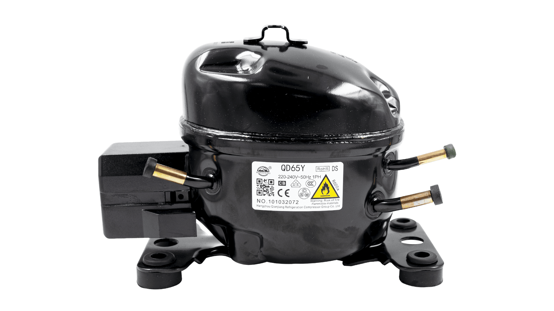 hoho  Компресор для холодильника Wansheng QD65Y, 98 Вт (R-600a) - Zapchasty