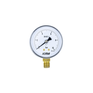 Манометр радіальний Icma 91244AB10, 0-10 бар, 1/4", Ø63 мм