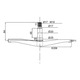Крестовина для стиральной машины Ariston, Indesit C00038453, COD.055, d=17/20/25 мм, l=84 мм