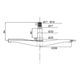 Крестовина для стиральной машины Ariston, Indesit C00038453+суппорт, COD.065, d=17/20/25 мм, l=84 мм