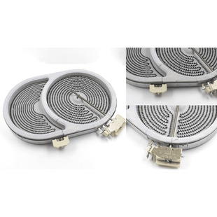 Електроконфорка (склокераміка) Samsung DG47-00003A, 1500/2400 Вт, 284*192/164 мм (уцінений товар)