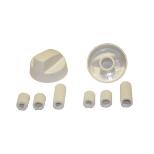 Ручка для духовки и плиты универсальная, d=42 мм (3 вала, белая)