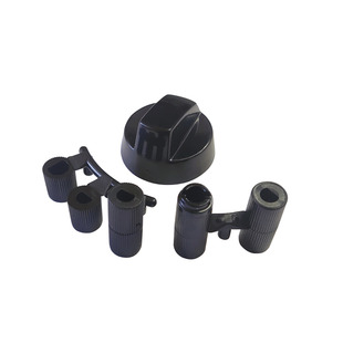 Ручка для духовки та плити універсальна, d=42 мм (5 валів, чорна)