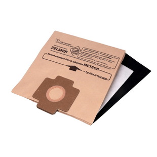 Набор мешков для пылесоса Zelmer IZ-1010.0130, одноразовый, 90*90 мм + 2 микрофильтра