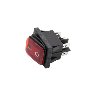 Кнопка мережева одинарна 40317, 6 контактів, 16А (2-позиційна)