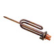 Тэн для бойлера фланцевый 1500 Вт, Reco, L=255 мм, d=48 мм (длинные контакты, медный)