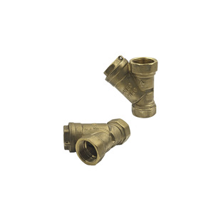 Газовый фильтр латунный косой SD Plus SF125G20, 3/4", 100 мкм, Т=-15...+90°C, P=10 бар BOX