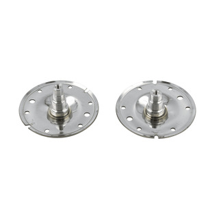 Фланец (опора барабана) для стиральной машины Candy 46007431, 43010535, лыски, нержавейка (комплект)