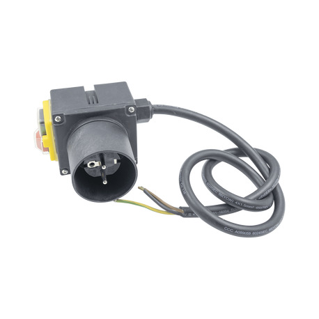 Кнопка для бетономешалки HCK3T, в корпусе с проводом и вилкой 4 контакта