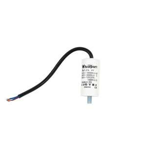 Конденсатор CBB60-G 6 мкФ, 450 В, Whicepart (провід + болт)