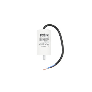 Конденсатор CBB60-G  12 мкФ, 450 В, Whicepart (провод + болт)