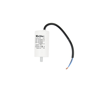 Конденсатор CBB60-G 16 мкФ, 450 В, Whicepart (провід + болт)