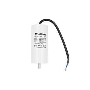 Конденсатор CBB60-G  45 мкФ, 450 В, Whicepart (провод + болт)