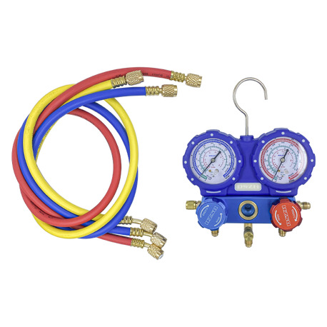 Манометричний колектор 2-вентильний Whicepart DSZH WK-P3602B (R-22, R-407c, R-410a, R-404a)