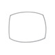 Уплотнитель двери для духовки Miele 6432220, 4696921, 425*320 мм