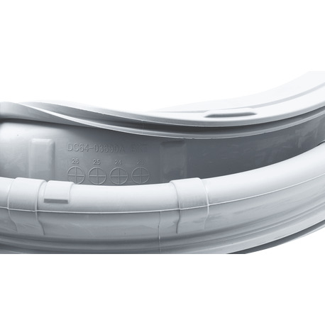 Гума (манжета) люка для пральної машини Samsung DC64-03690A (1 патрубок глухий)